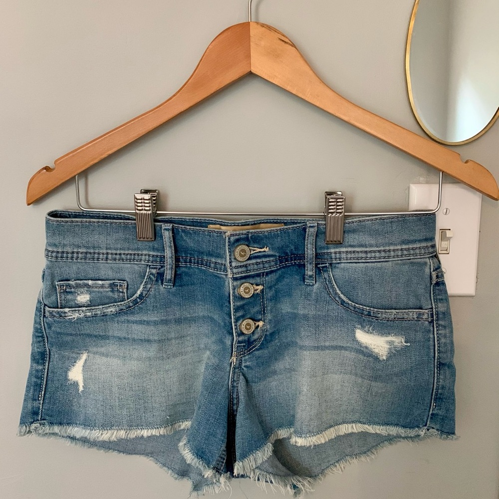 Blue Hollister Jean Shorts
